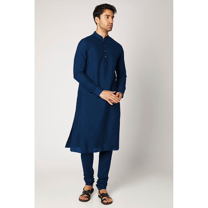 Bubber Couture Blue Raj Kurta (Set of 2)