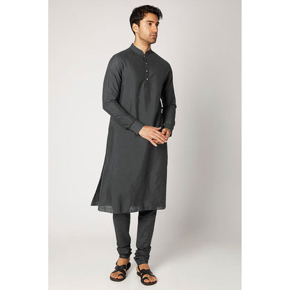 Bubber Couture Grey Devraj Kurta (Set of 2)