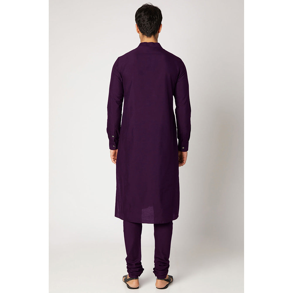 Bubber Couture Purple Viraj Kurta (Set of 2)