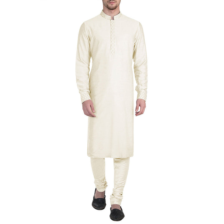 Bubber Couture Off White Amar Kurta (Set of 2)