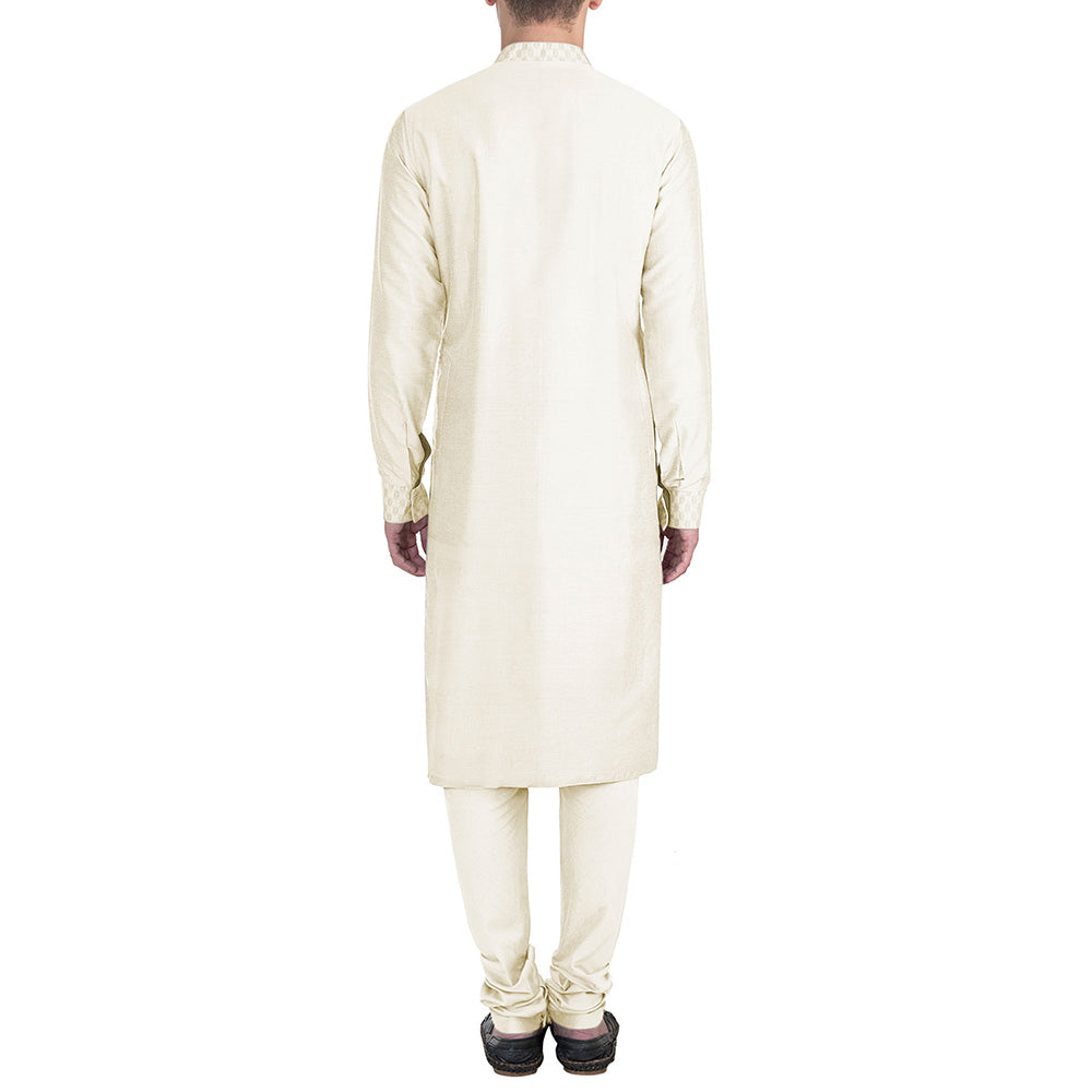 Bubber Couture Off White Amar Kurta (Set of 2)