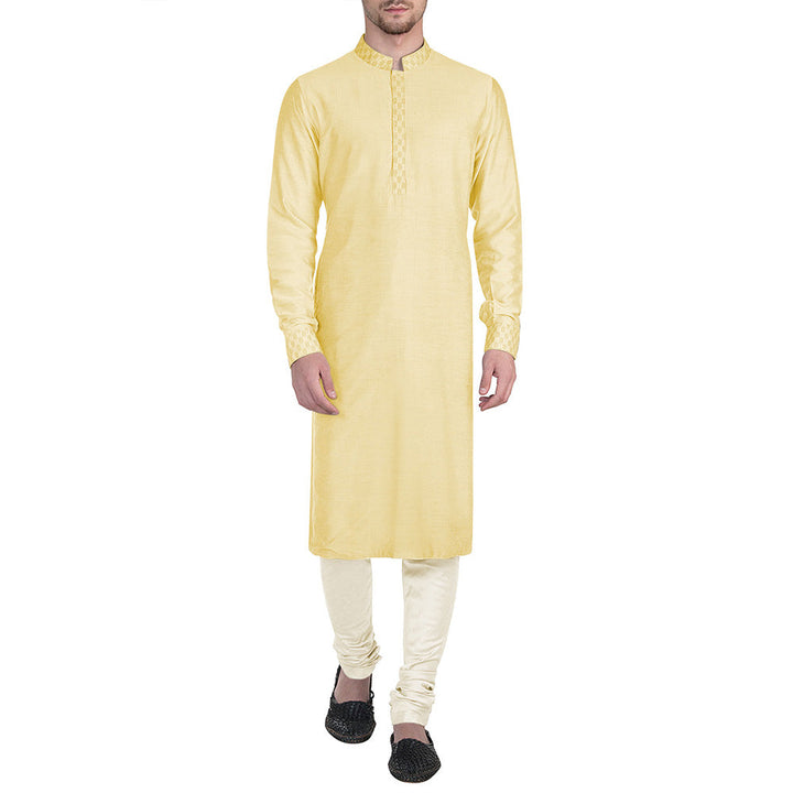 Bubber Couture Yellow Laksh Kurta (Set of 2)