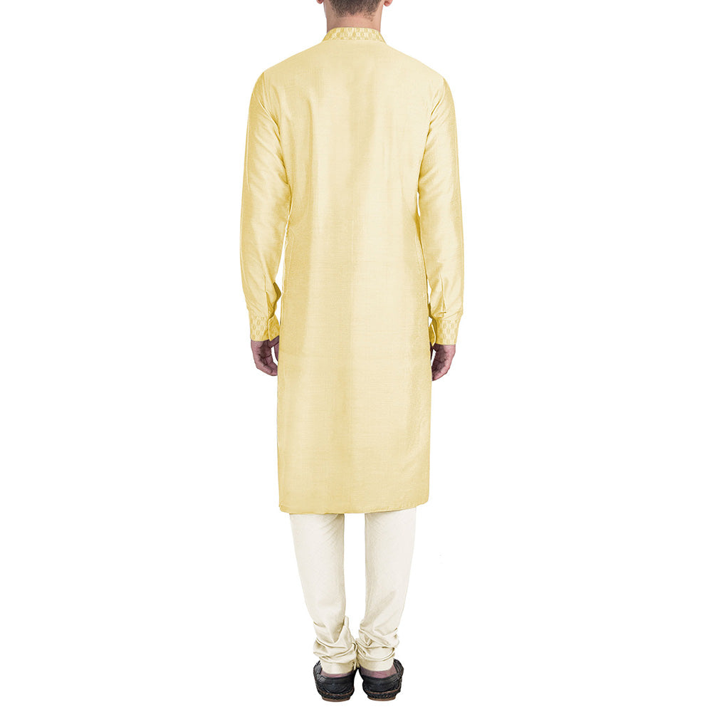 Bubber Couture Yellow Laksh Kurta (Set of 2)