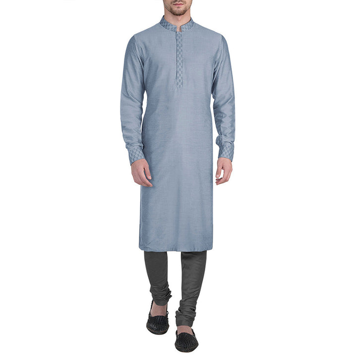 Bubber Couture Blue Adit Kurta (Set of 2)