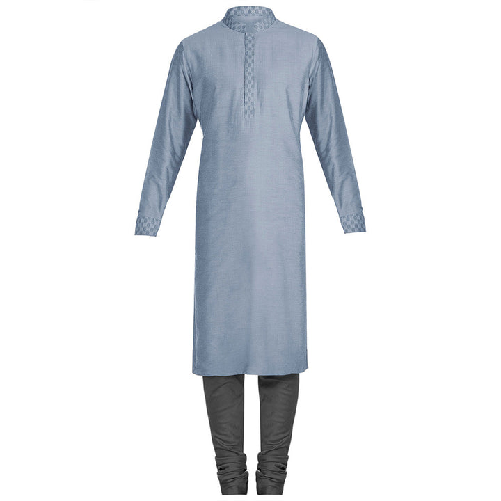 Bubber Couture Blue Adit Kurta (Set of 2)