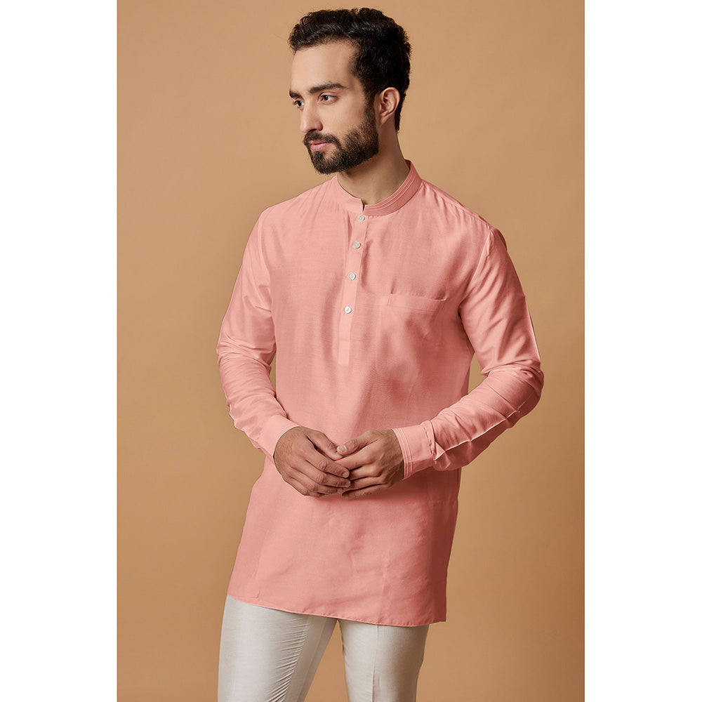 Bubber Couture Peach Kanav Shirt Kurta