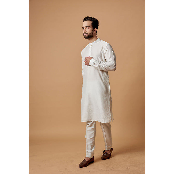 Bubber Couture White Shiv Shirt Kurta (Set of 2)