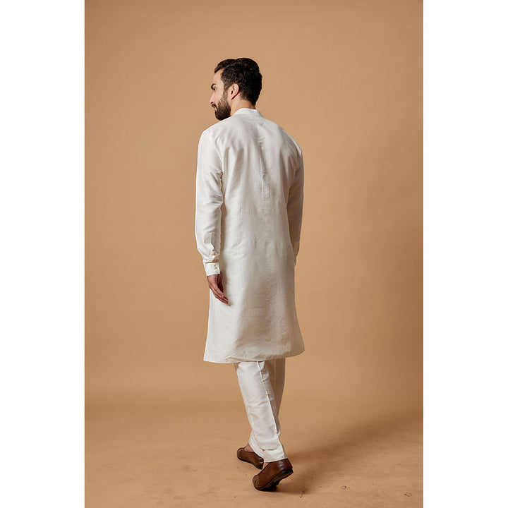 Bubber Couture White Shiv Shirt Kurta (Set of 2)