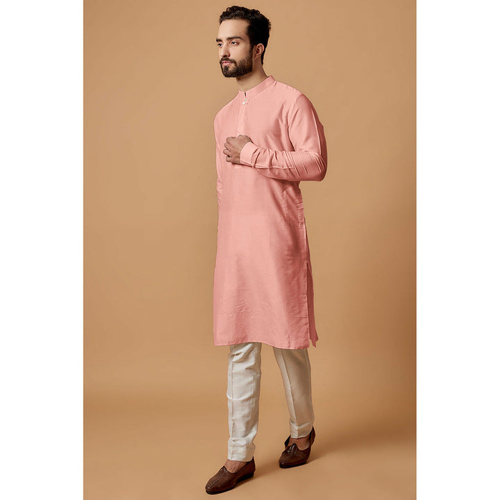 Bubber Couture Pink Kairav Shirt Kurta (Set of 2)