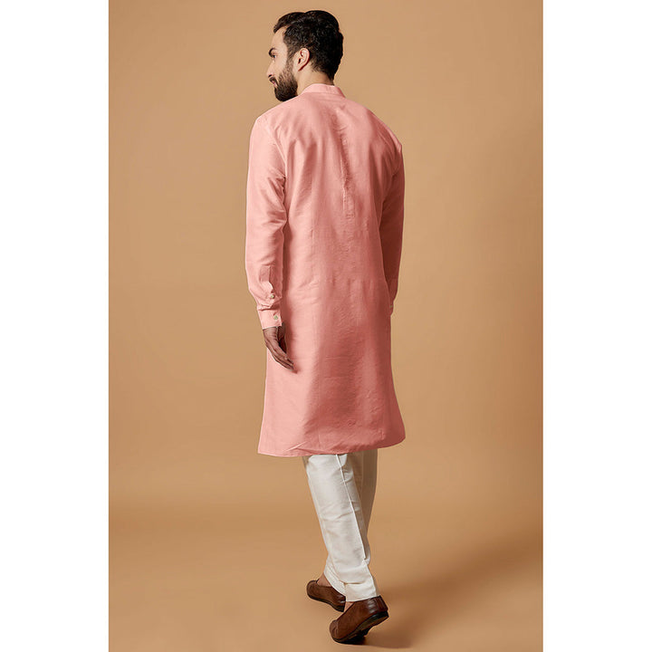 Bubber Couture Pink Kairav Shirt Kurta (Set of 2)