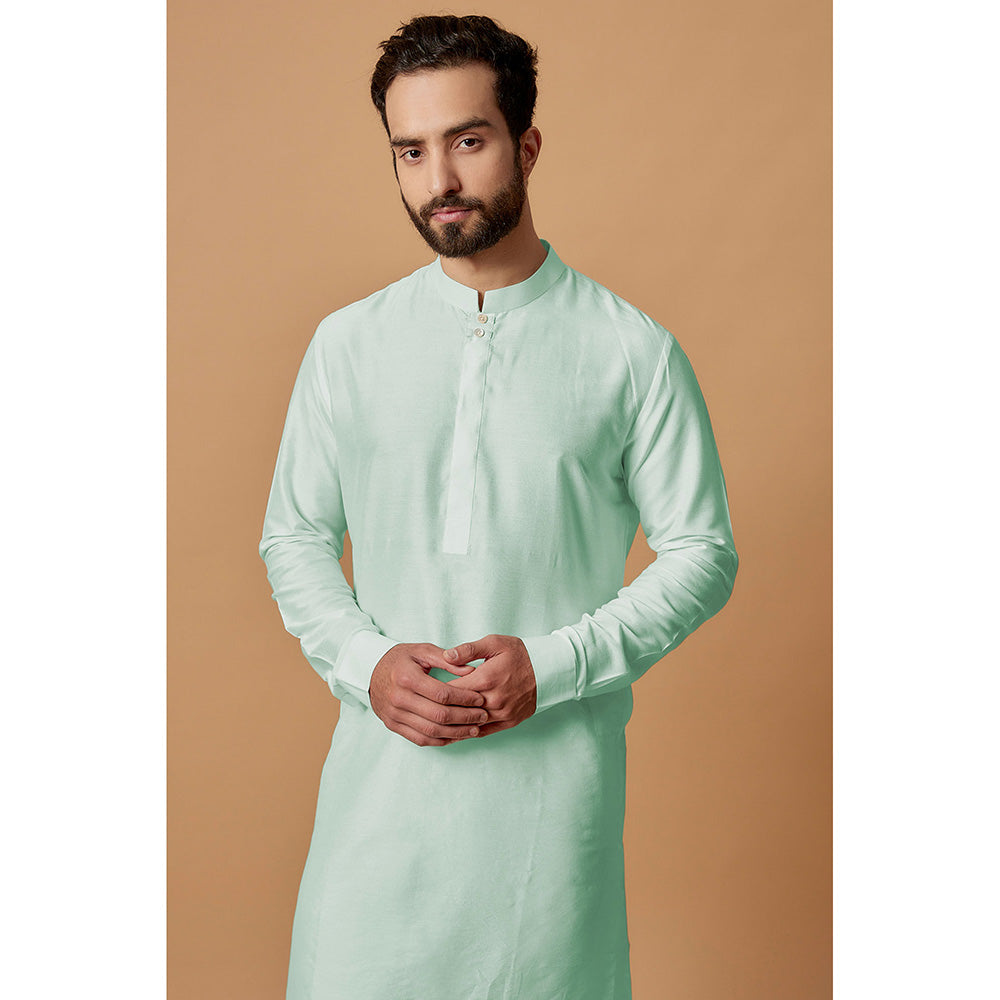 Bubber Couture Green Maanas Shirt Kurta (Set of 2)