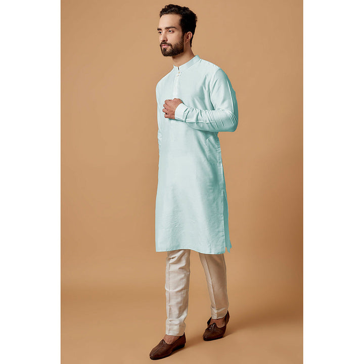 Bubber Couture Blue Rishi Shirt Kurta (Set of 2)