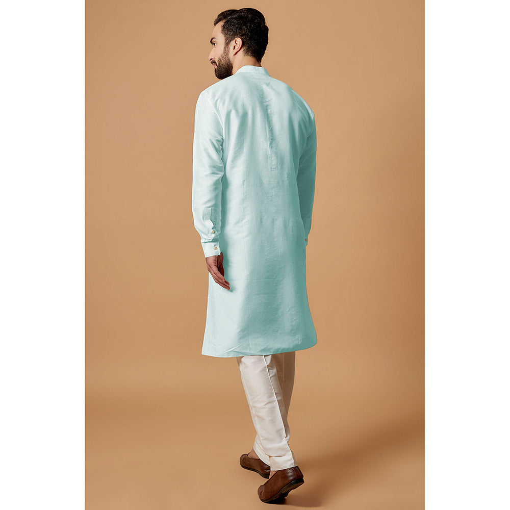 Bubber Couture Blue Rishi Shirt Kurta (Set of 2)