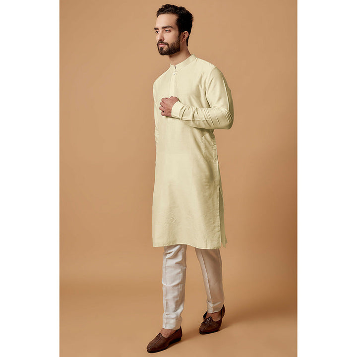 Bubber Couture Yellow Savar Shirt Kurta (Set of 2)