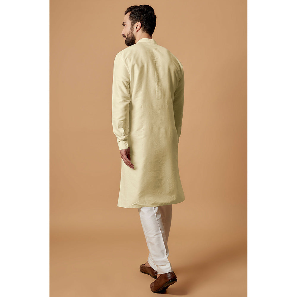 Bubber Couture Yellow Savar Shirt Kurta (Set of 2)