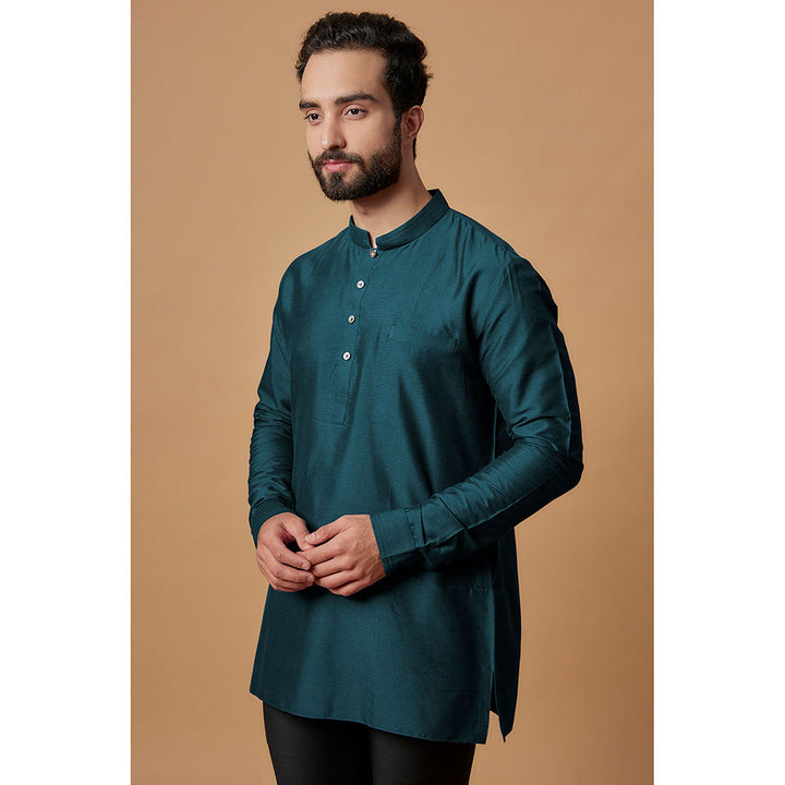 Bubber Couture Dark Green Tanish Shirt Kurta