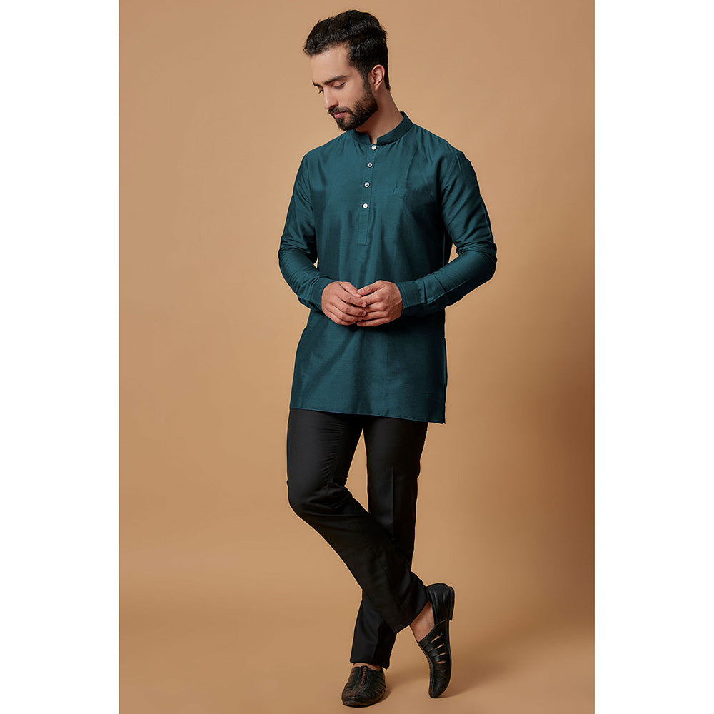 Bubber Couture Dark Green Tanish Shirt Kurta