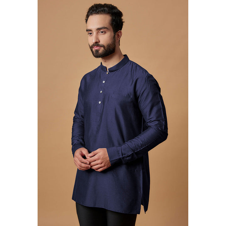 Bubber Couture Navy Blue Shaan Shirt Kurta