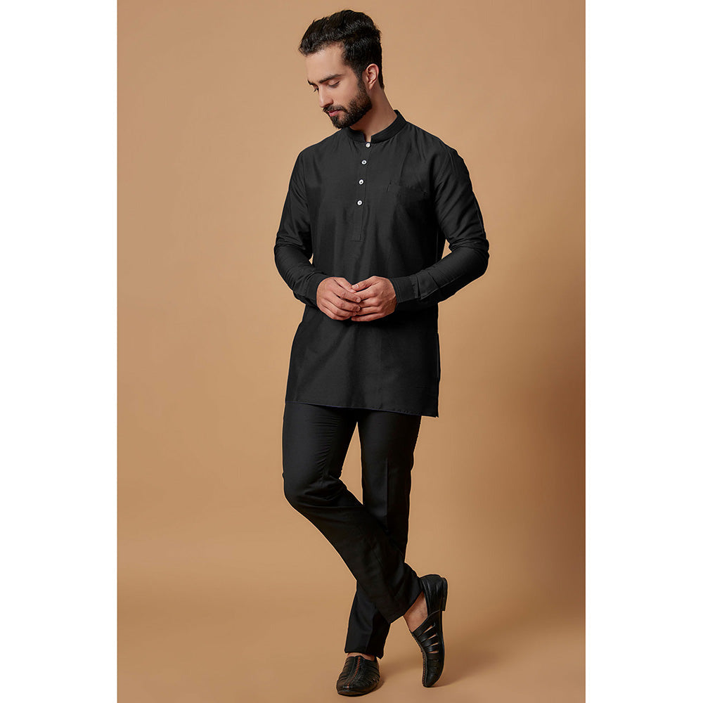 Bubber Couture Black Zaid Shirt Kurta