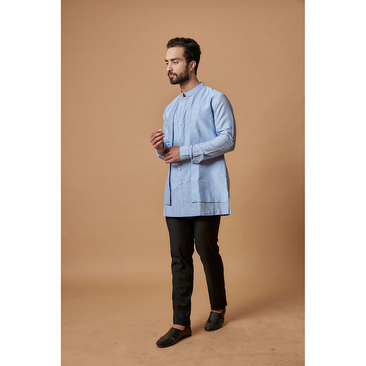 Bubber Couture Blue Sahir Shirt Kurta