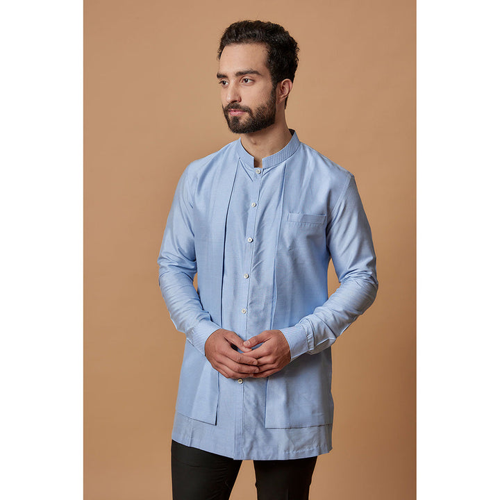 Bubber Couture Blue Sahir Shirt Kurta