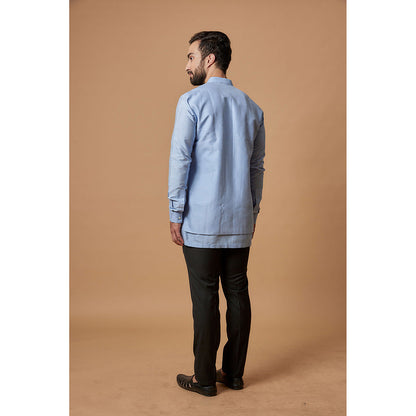 Bubber Couture Blue Sahir Shirt Kurta