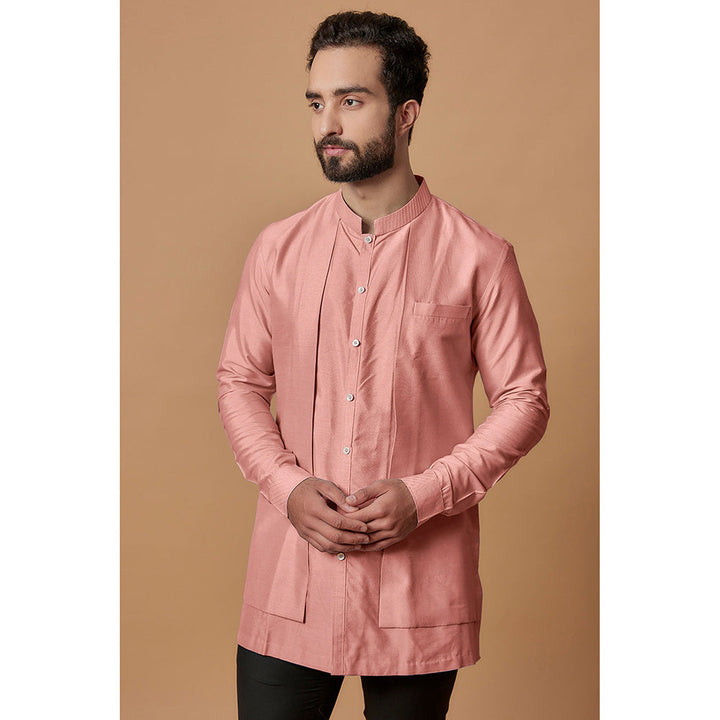 Bubber Couture Pink Devansh Shirt Kurta