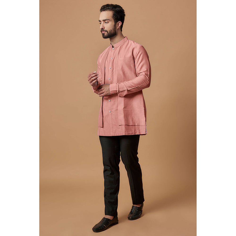 Bubber Couture Pink Devansh Shirt Kurta