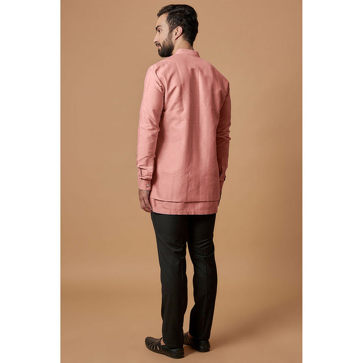 Bubber Couture Pink Devansh Shirt Kurta