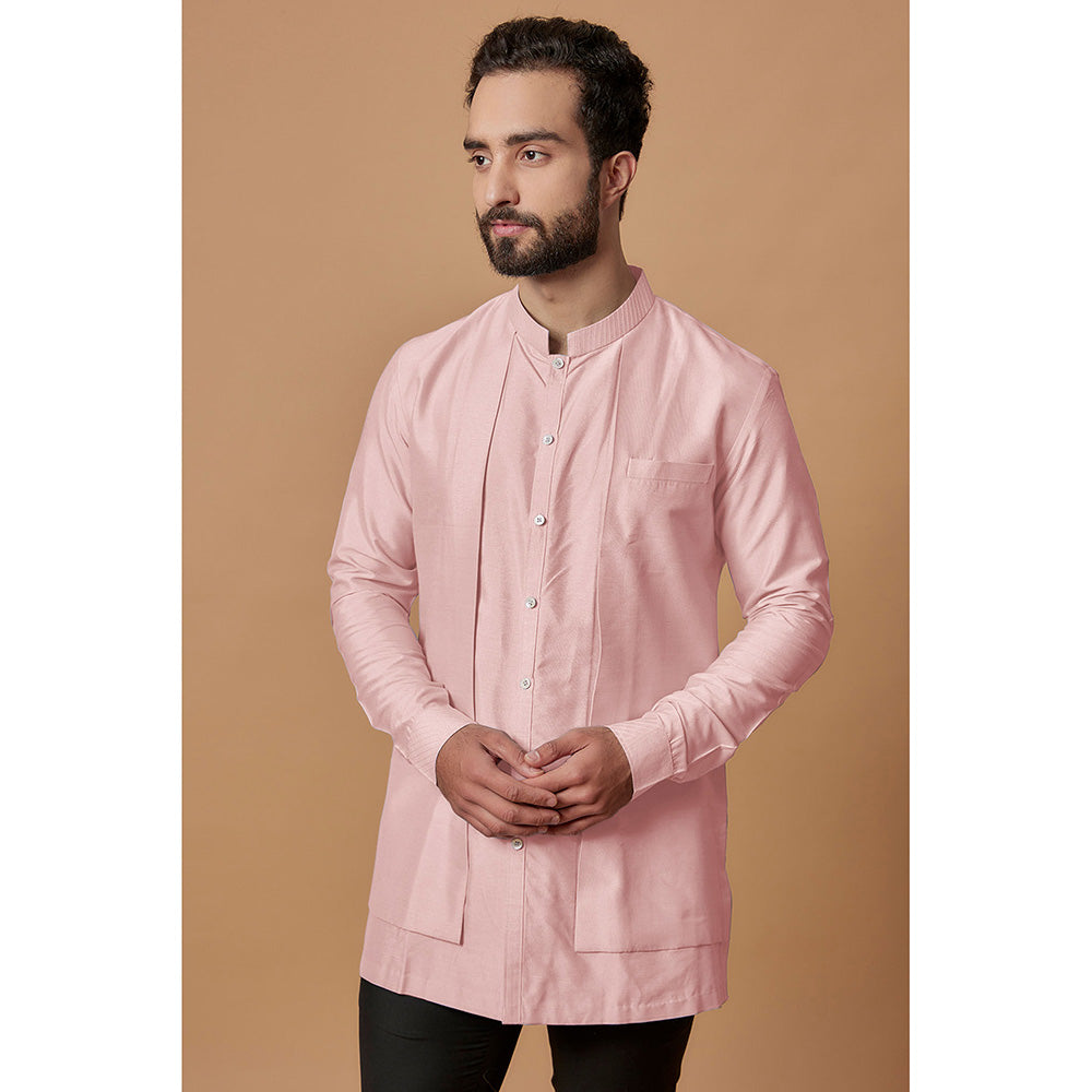 Bubber Couture Pink Ranbir Shirt Kurta