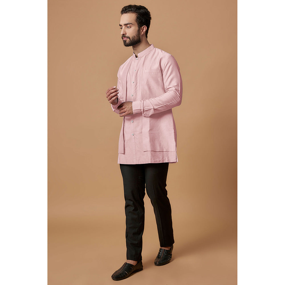 Bubber Couture Pink Ranbir Shirt Kurta