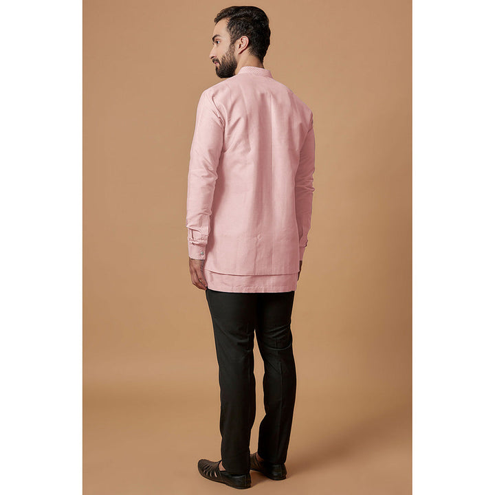 Bubber Couture Pink Ranbir Shirt Kurta