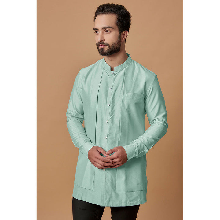 Bubber Couture Turquoise Zahan Shirt Kurta