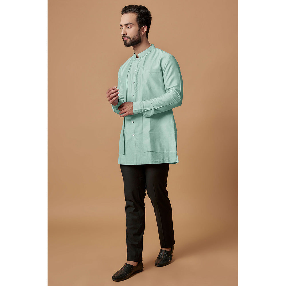 Bubber Couture Turquoise Zahan Shirt Kurta