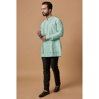 Bubber Couture Turquoise Zahan Shirt Kurta