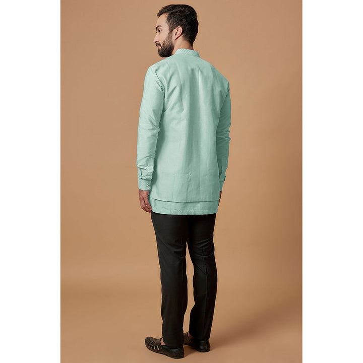 Bubber Couture Turquoise Zahan Shirt Kurta