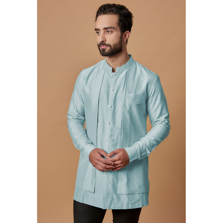 Bubber Couture Blue Zayan Shirt Kurta