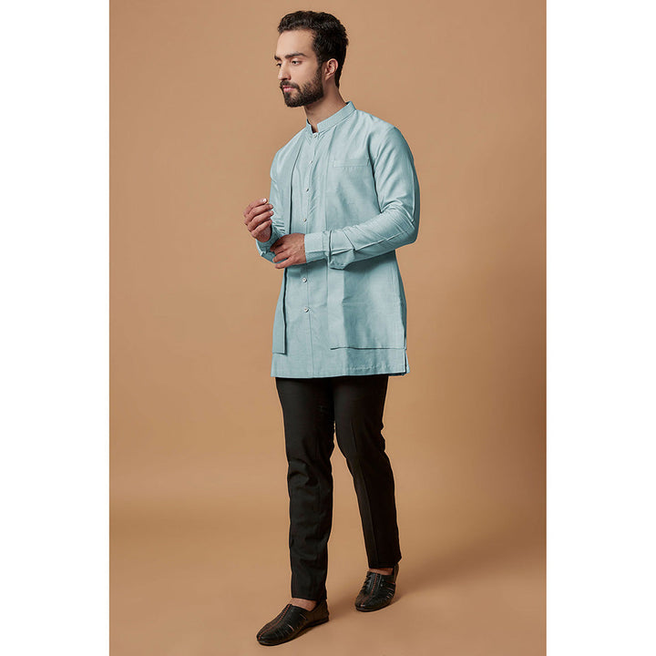 Bubber Couture Blue Zayan Shirt Kurta