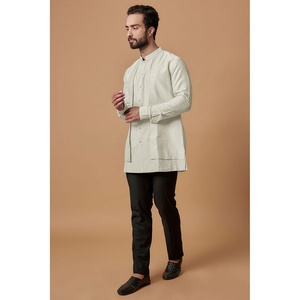 Bubber Couture Off White Aadiv Shirt Kurta