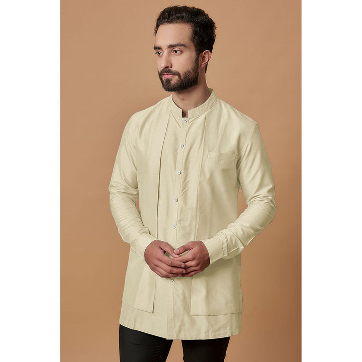 Bubber Couture Beige Nakul Shirt Kurta