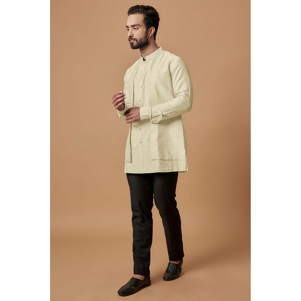 Bubber Couture Beige Nakul Shirt Kurta