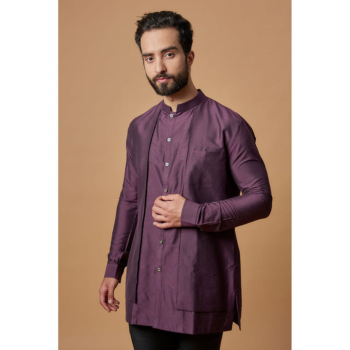 Bubber Couture Purple Aryaman Shirt Kurta