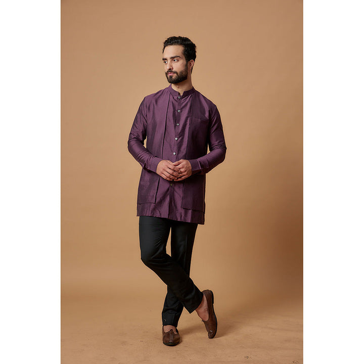 Bubber Couture Purple Aryaman Shirt Kurta