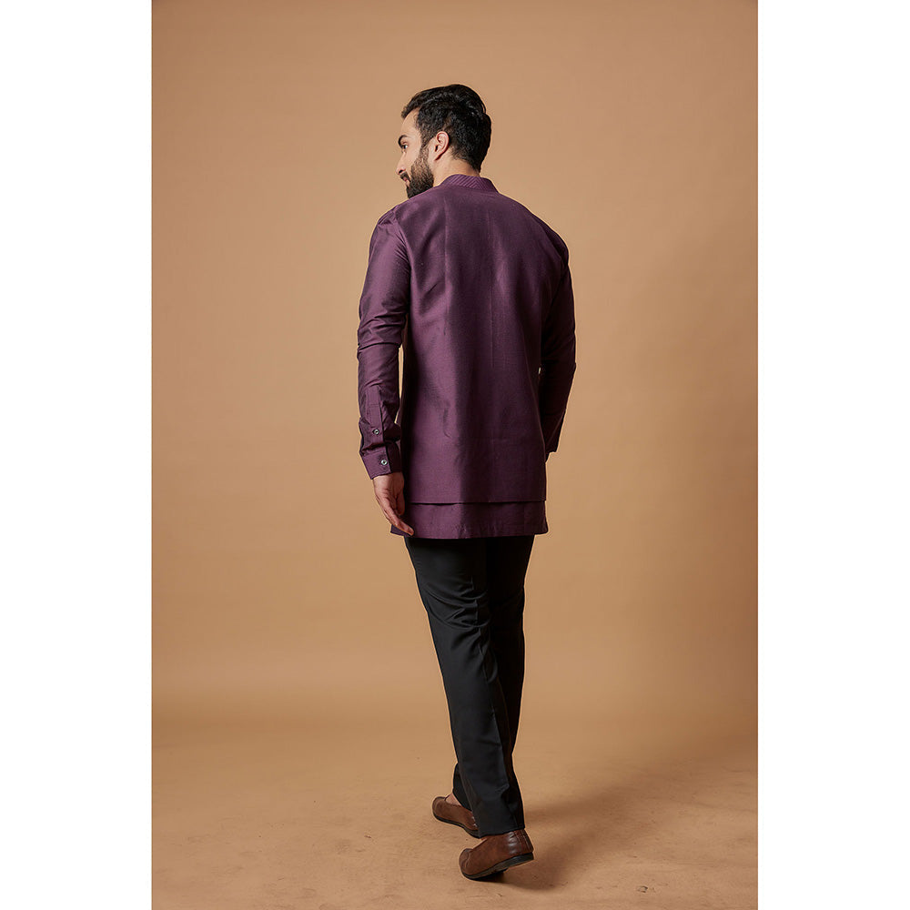 Bubber Couture Purple Aryaman Shirt Kurta