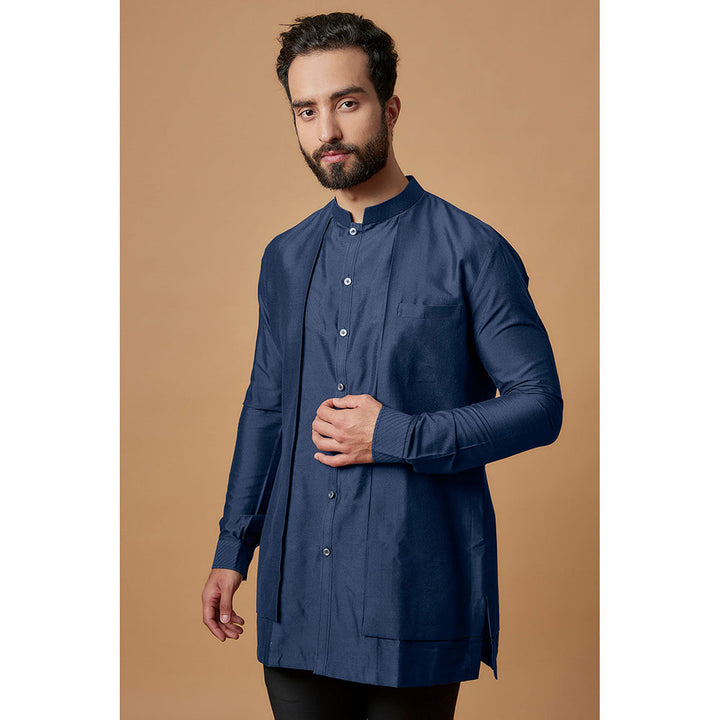 Bubber Couture Blue Zeshan Shirt Kurta