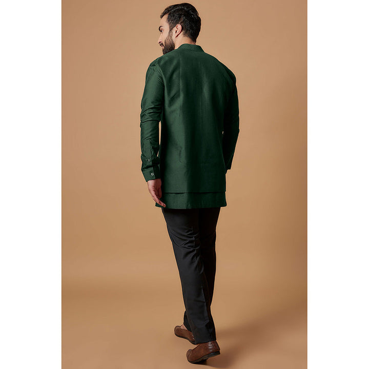 Bubber Couture Green Vedansh Shirt Kurta