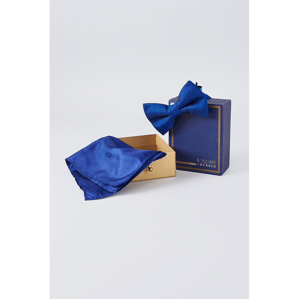 Bubber Couture Azure Bowtie and Pocket Square Set (Set of 2)