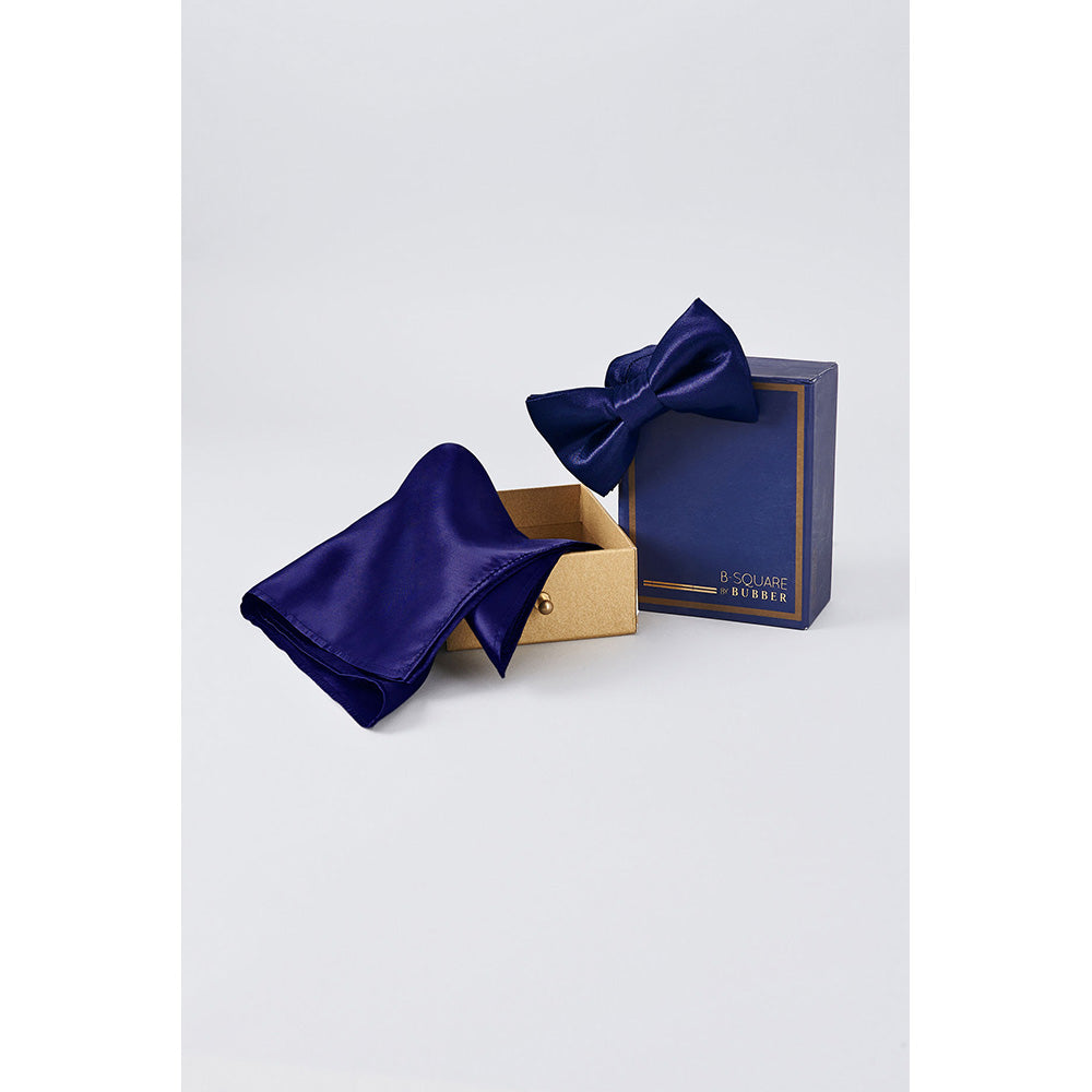 Bubber Couture Indigo Bowtie and Pocket Square Set (Set of 2)