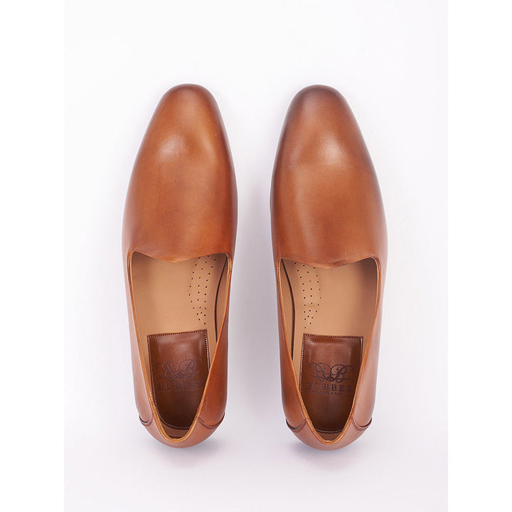 Bubber Couture Tan Classic Italian Leather Mojaris