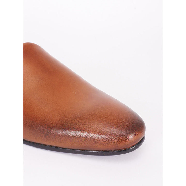 Bubber Couture Tan Classic Italian Leather Mojaris